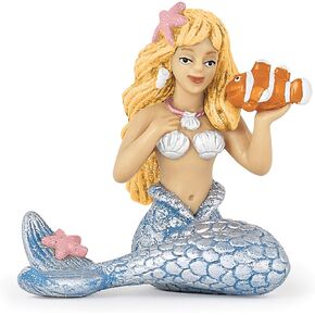 Papo -Hand-Painted - Figurine -The Enchanted World -Silver Mermaid -39107 - Collectible - for Children - Suitable for Boys and Girls - from 3 Years Old