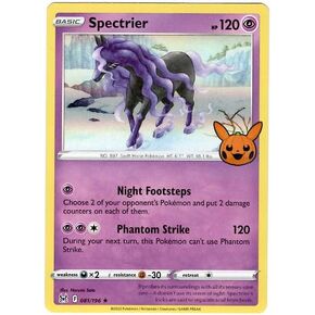Pokemon - Spectrier 081/196 - خدعة أو تجارة 2023 - Holo Foil - Halloween Stamp Exclusive