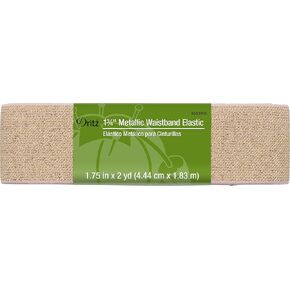 Dritz Notions Elastic WBMetallic 1 3/4"x 2yd