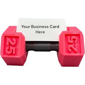 حامل بطاقة Dummbell Business-ملحق مكتب اللياقة البدنية الفريد المطبوع للمدربين للمدربين وأصحاب الصالة الرياضية والمهنيين الصحيين