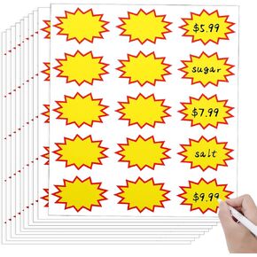 150Pcs Yard Sale Price Stickers,Pricing Stickers for Garage Sale,Price Tag Stickers with Space to Write Price,2 x 3 in Sale Price Tags for Garage Sale Estate Sale Retail Store Supplies