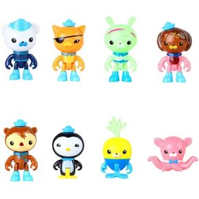 8 قطع دمى الكابتن باك بارنانيس Kwazii Peso Vegimals Action Action Toy Kids