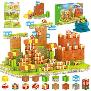 Magnetic Building Blocks Toys for Kids,Build Mine Magnet Game Adventure World Sets for Toddlers,Ideal Gifts for Boys Girls Ages 3+
