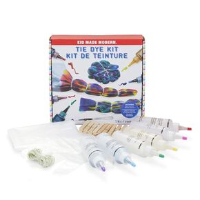 Kid Made Made Modern Rainbow 6 Abulty Color Tie Tie Kit للأطفال والبالغين - صبغة ربطة عنق صنع مجموعة وإمدادات كبيرة للمجموعات الكبيرة