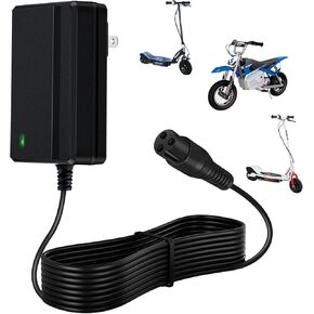 24 فولت شاحن للدراجة الكهربائية Razor MX350 Scooter Electric الدراجة الترابية E100 E175 E200 E200S E300 E300S E500 Pocket Mod و Sports Mod و Dirt Quad