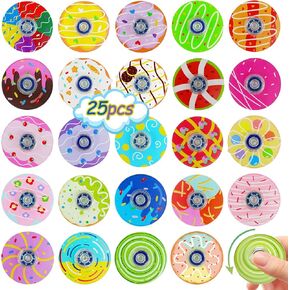 25 Pack Bulk Fidget Spinner Toys,Party Favors Birthday Gifts Goodie Bags Stuffers for Kids Adults,ADHD Autism Sensoy Toys for Boys Girls Stress Relief,Treasure Box Toy for Classroom Prizes Supplies
