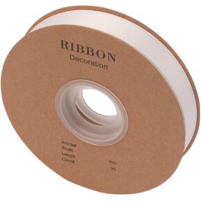 Double Side Satin Ribbon, Continuous 20 Yards,Use for Craft Bows Bouquet, Gift Wrapping, Wedding Decoration, Floral Arrangement (Coffee, 1/2 inch)