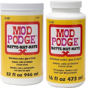 Mod Podge Matte Craft Solution حزمة - 32 أوقية و 16 أوقية غراء ، سداد