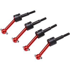 CVD Drive Shaft,4Pcs Metal Universal Drive Shaft CVD 70mm for Tamiya TT02 1 10 RC Car Upgrade Parts (Red) in Kuwait