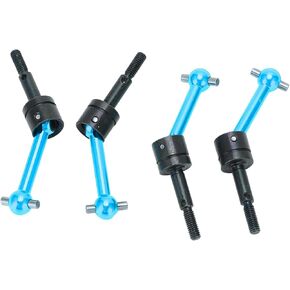CVD Drive Shaft,4Pcs Metal Universal Drive Shaft CVD 70mm for Tamiya TT02 1 10 RC Car Upgrade Parts (Red)