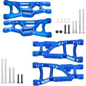 4pcs الألومنيوم الأمامي والخلفي التعليق A-arms مجموعة من سبائك أطباق الذراع السفلى الأرجوحة البديل ل 1/10 TRAXXA SLASH 2WD RC PRATGER