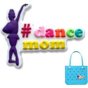 Lovelitlesix Mom Mom Life Charms for Bogg Bag ، Sunglass Mom Club Rubber Charms Decoration for Handbag Beach Bag Bag