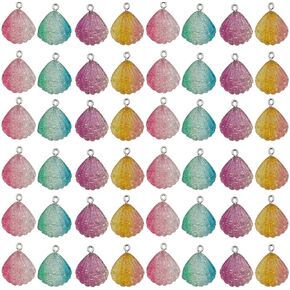 youdiyla 48pcs سلسلة الفاكهة راتنجات الفاكهة قلادة صنع مجوهرات صنع القلادة مفاتيح DIY قلادة تصميم مختلف سحر لتصنيع المجوهرات قلادة (SN507)