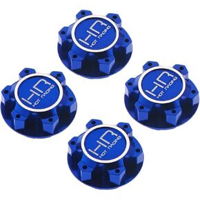 Hot Racing XMX10N06 Aluminum 25mm Hex Serrated Nut Blue X-Maxx