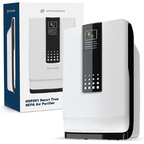 HATHASPACE Smart Air Purifiers for Home, Large Room - HSP001 - True HEPA Air Purifier & Filter for Allergens, Pets, Smoke, Removes 99.9% of Dust, Pet Dander, Odors - 700 SqFt Coverage
