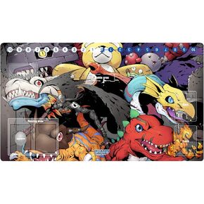 New Mlikemat Digimon anime Duel Playmat Trading Card Game Mat DTCG Play Mat مع مناطق البطاقات + حقيبة مجانية