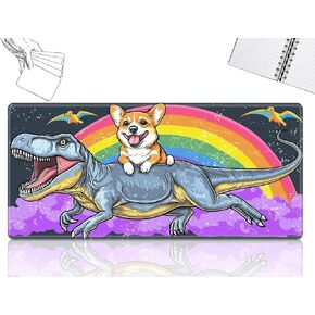 لـ MTG Playmat ، حصيرة لعب Game لـ MTG TCG 24 × 14 بوصة من لعبة التداول التي تم حبرها مع لعبة Playmats مع Play Surfer Surface Battle Play Mousepad ، Dinosaur Dog
