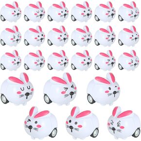 3 Otters 24pcs سلة عيد الفصح للطفل ، اسحب Bunny Back Cars للأطفال ، أساسيات سلة عيد الفصح