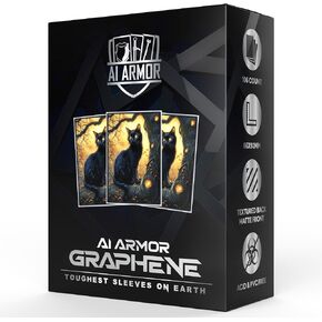 Ai Armor Graphene Series (Black Cat) - 105ct Textured Matte TCG/MTG Art Sleeves