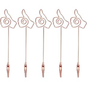 PATIKIL 5PCS Metal Alligator Clamp, 1 Set Thumb Shape Multi-Functional Alligator Clip Bracelet Helper Tool Memo Note Photos Place Cards Clip Holder, Silver in Kuwait