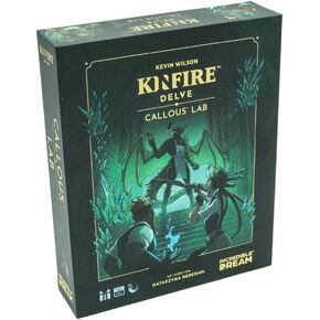Kinfire Delve: Callous 'Lab | لعبة البطاقة الزناحجة التعاونية السريعة إلى الطاولة | بأسعار معقولة ، مغامرة الخيال | الأعمار 14 وما فوق | صنع
