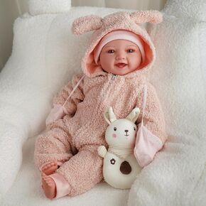 Babeside Baby Baby Dolls Mia ، 17 بوصة كبيرة واقعية كبيرة لطيفة للطفل دمية طفل حقيقي دمى الطفل مع إكسسوارات للأطفال 3+ هدايا الفتيات وجمع