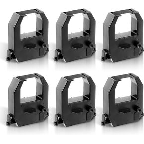 6 Pcs Time Clock Ribbon, Time Clock Ink Ribbon Replacement Suitable for All Amano PIX and TCX Series Push Card Machine Models & Amano BX-6000 EX-9000 EX-9500 CP-3000 NS5100 TS-3000i TS-4000i
