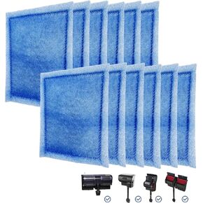 12 Pack Rite-Size C Filter Cartridges for Marineland Penguin PRO Power Filters 275/375 & Original Penguin Power Filters 200/350 Fish Tank Filter for Marineland Aquarium (Blue)