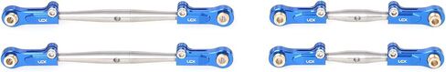 LCX RACING 1/10 RC Crawler CAR STELL STELANS STUNDENT LINK LINK LINK LINK LEAN SET 4 PCS لـ RC TRACK ARRMA FURY ، ترقيات أجزاء الملحقات (الأزرق) in Saudi Arabia