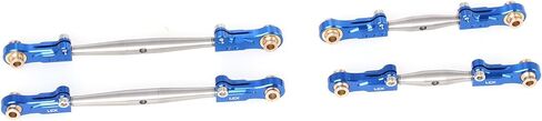LCX RACING 1/10 RC Crawler CAR STELL STELANS STUNDENT LINK LINK LINK LINK LEAN SET 4 PCS لـ RC TRACK ARRMA FURY ، ترقيات أجزاء الملحقات (الأزرق) in Saudi Arabia