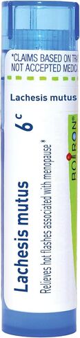 Boiron Lachesis Mutus 6C, 80 Pellets, Homeopathic Medicine for Hot Flashes in Kuwait