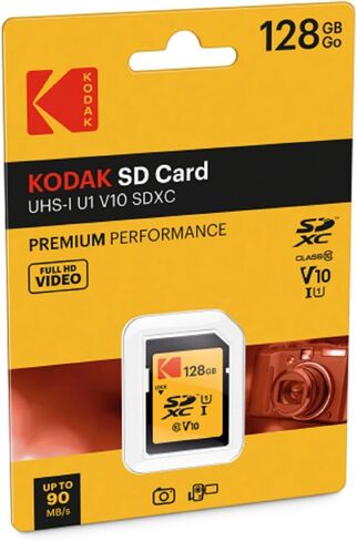 KODAK Premium Memory Card 16GB, 85MB/s Read Speed, 25MB/s Write Speed for Full HD Video and High-Resolution Pictures, Compatible with SDHC Standard - EKMSD16GHC10K in Saudi Arabia