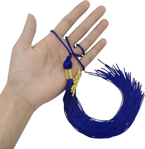 Graduation Cap Gown Crafts Tassel: 2 Piece Sewing Charms Fringe for Bookmark Decor, Hat Hanging Ornament, Grad Cord, College Memorial, Keychain Decoration, Bag Accessory, Key Pendant (Gold, 2025) in Kuwait