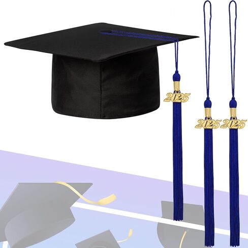 Graduation Cap Gown Crafts Tassel: 2 Piece Sewing Charms Fringe for Bookmark Decor, Hat Hanging Ornament, Grad Cord, College Memorial, Keychain Decoration, Bag Accessory, Key Pendant (Gold, 2025) in Kuwait