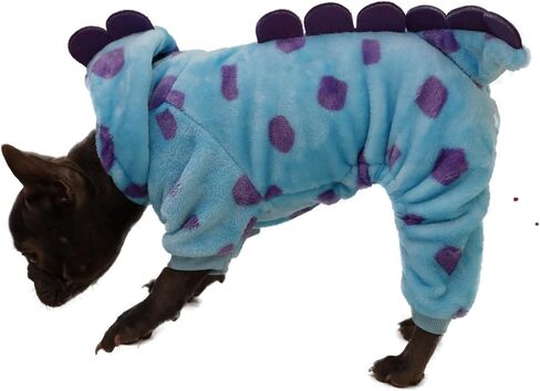 Dinosaur Costume for Small Dogs and Cats, Dog Hoodies Cold Weather Coat,Dog Pajamas for Christmas Halloween in Kuwait