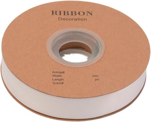 Double Side Satin Ribbon, Continuous 20 Yards,Use for Craft Bows Bouquet, Gift Wrapping, Wedding Decoration, Floral Arrangement (Coffee, 1/2 inch) in Saudi Arabia