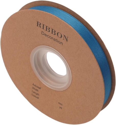 Double Side Satin Ribbon, Continuous 20 Yards,Use for Craft Bows Bouquet, Gift Wrapping, Wedding Decoration, Floral Arrangement (Coffee, 1/2 inch) in Saudi Arabia