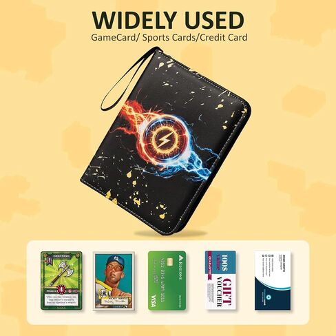 Trading Card Binder Album, 400 Pockets, 50 Removable 4-Pocket Pages, Waterproof (Dragon-A) in Kuwait