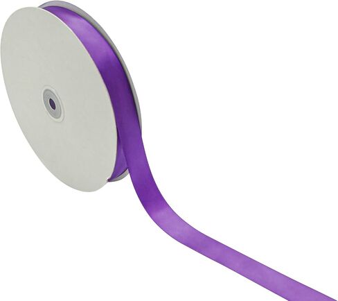 Lassos Boutique 7/8" x 100 Yard Single Faced Inch Satin Ribbon Art Sewing Party Favor Gift Christmas Birthday Ribbon (Burgundy) in Saudi Arabia