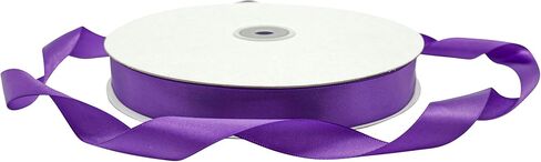 Lassos Boutique 7/8" x 100 Yard Single Faced Inch Satin Ribbon Art Sewing Party Favor Gift Christmas Birthday Ribbon (Burgundy) in Saudi Arabia