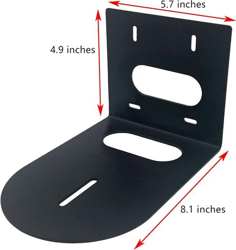 PTZ Camera Wall Mount Bracket, Universal Solid Metal Mount for All PTZ Cameras on The Market, Includes Mounting Screws, Compact Design (White) in Saudi Arabia