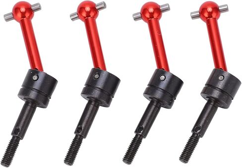 CVD Drive Shaft,4Pcs Metal Universal Drive Shaft CVD 70mm for Tamiya TT02 1 10 RC Car Upgrade Parts (Red) in Kuwait