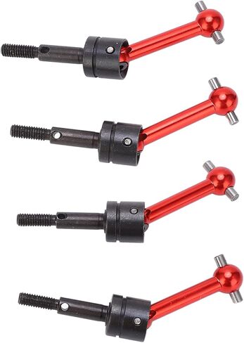 CVD Drive Shaft,4Pcs Metal Universal Drive Shaft CVD 70mm for Tamiya TT02 1 10 RC Car Upgrade Parts (Red) in Kuwait