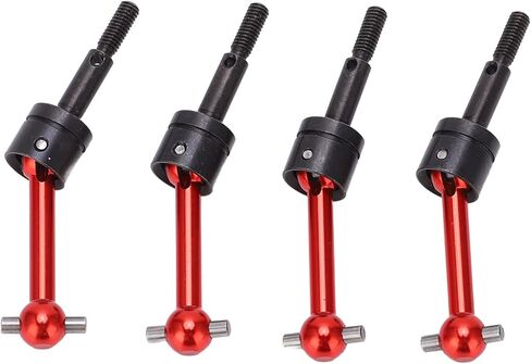 CVD Drive Shaft,4Pcs Metal Universal Drive Shaft CVD 70mm for Tamiya TT02 1 10 RC Car Upgrade Parts (Red) in Kuwait