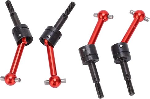 CVD Drive Shaft,4Pcs Metal Universal Drive Shaft CVD 70mm for Tamiya TT02 1 10 RC Car Upgrade Parts (Red) in Kuwait