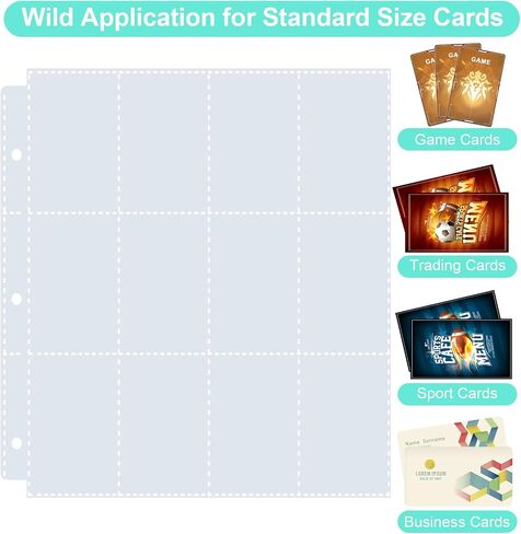 440 BOCKETS TRADING CARD BINDER ، PU COVER ZIPPER CORLECT COLLECTION ، حامل مجلد البطاقة القوي لـ MTG ، TCG ، بطاقات اللعبة ، بطاقات رياضية in Kuwait