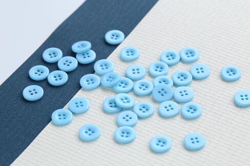 300pcs 1/2 Inch (12.5mm) Small Size Round 4 Holes Buttons Black Color Button for Sewing Clothing or DIY Crafts Projects Gift in Saudi Arabia