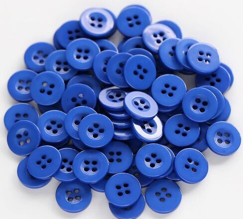 300pcs 1/2 Inch (12.5mm) Small Size Round 4 Holes Buttons Black Color Button for Sewing Clothing or DIY Crafts Projects Gift in Saudi Arabia