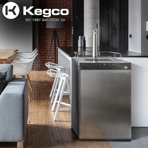 Kegco K309X-1 Keg Dispenser, 1 Faucet, Black Stainless Steel in Saudi Arabia