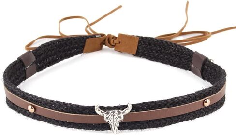 Hat Bands for Women Fedora Hat Men Cowboy Cowgirl Hats Handmade Men Belt Accessories Rope Belt in Kuwait